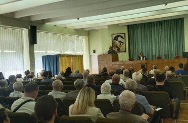 Зустріч колективу Інституту кібернетики з кандидатом на посаду директора академіком НАН України Хімічем Олександром Миколайовичем
